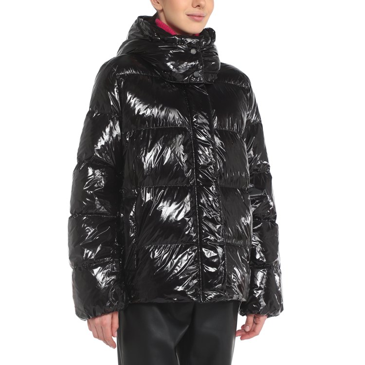 

Пуховик женский Maison David MLY007 черный 2XL, MLY007