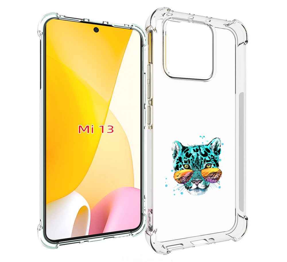 

Чехол MyPads голубой лео для Xiaomi 13, Прозрачный, Tocco