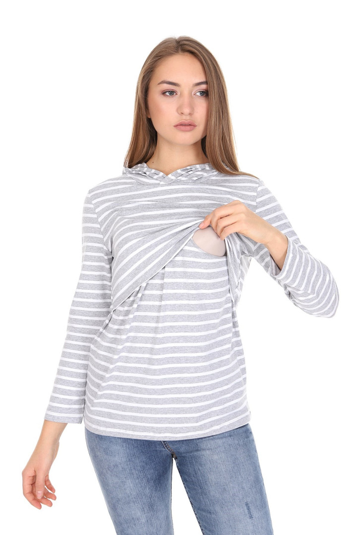 

Толстовка женская Luvmabelly 59056 серая S (доставка из-за рубежа), Серый, 59056