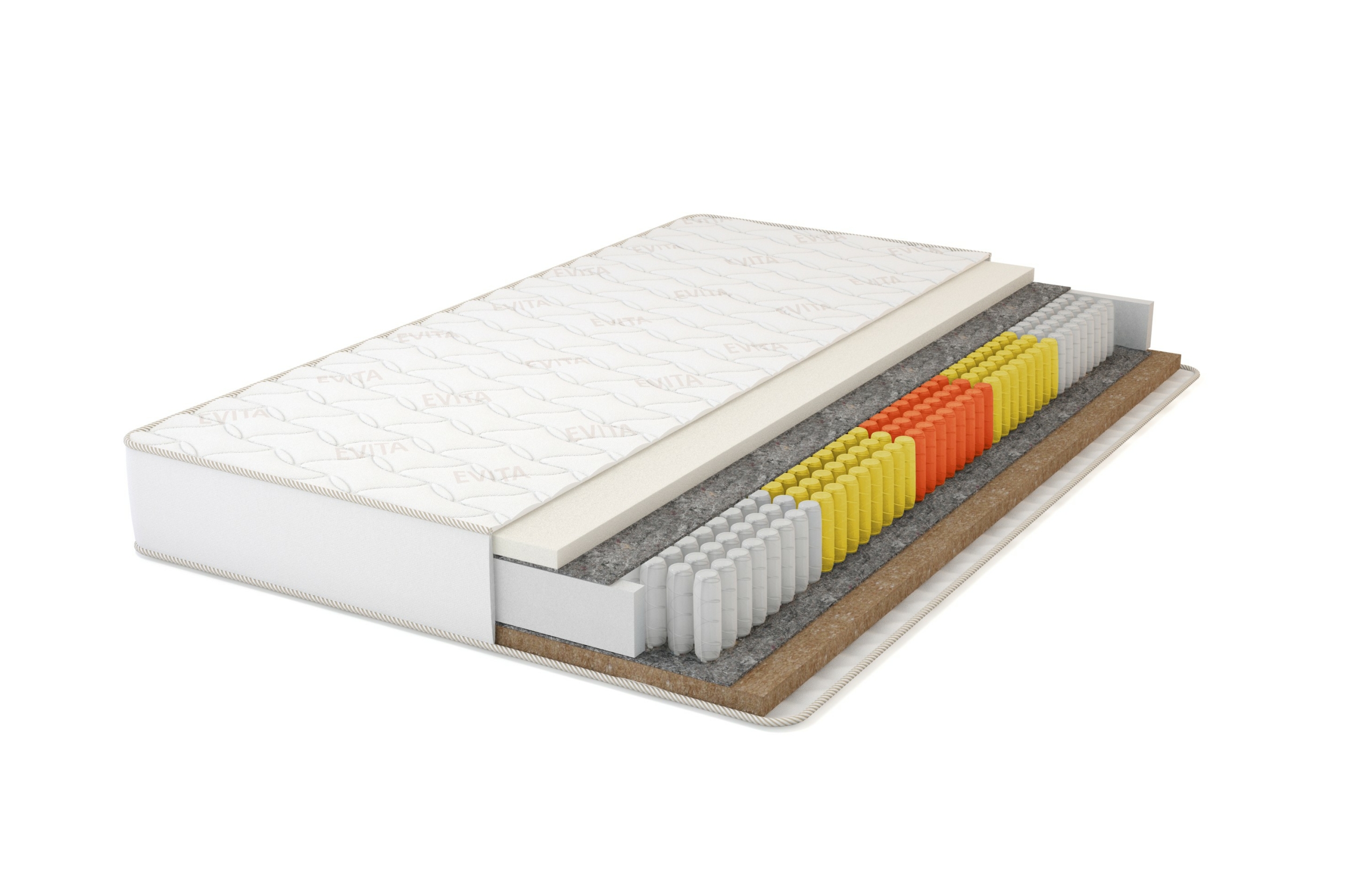 

Матрас Evita Action Plus EVS1000 120x195, Белый, Action Plus EVS1000