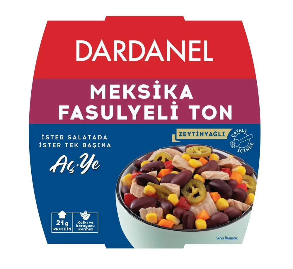 

Салат DARDANEL Тунец с Мексиканской фасолью 160 г