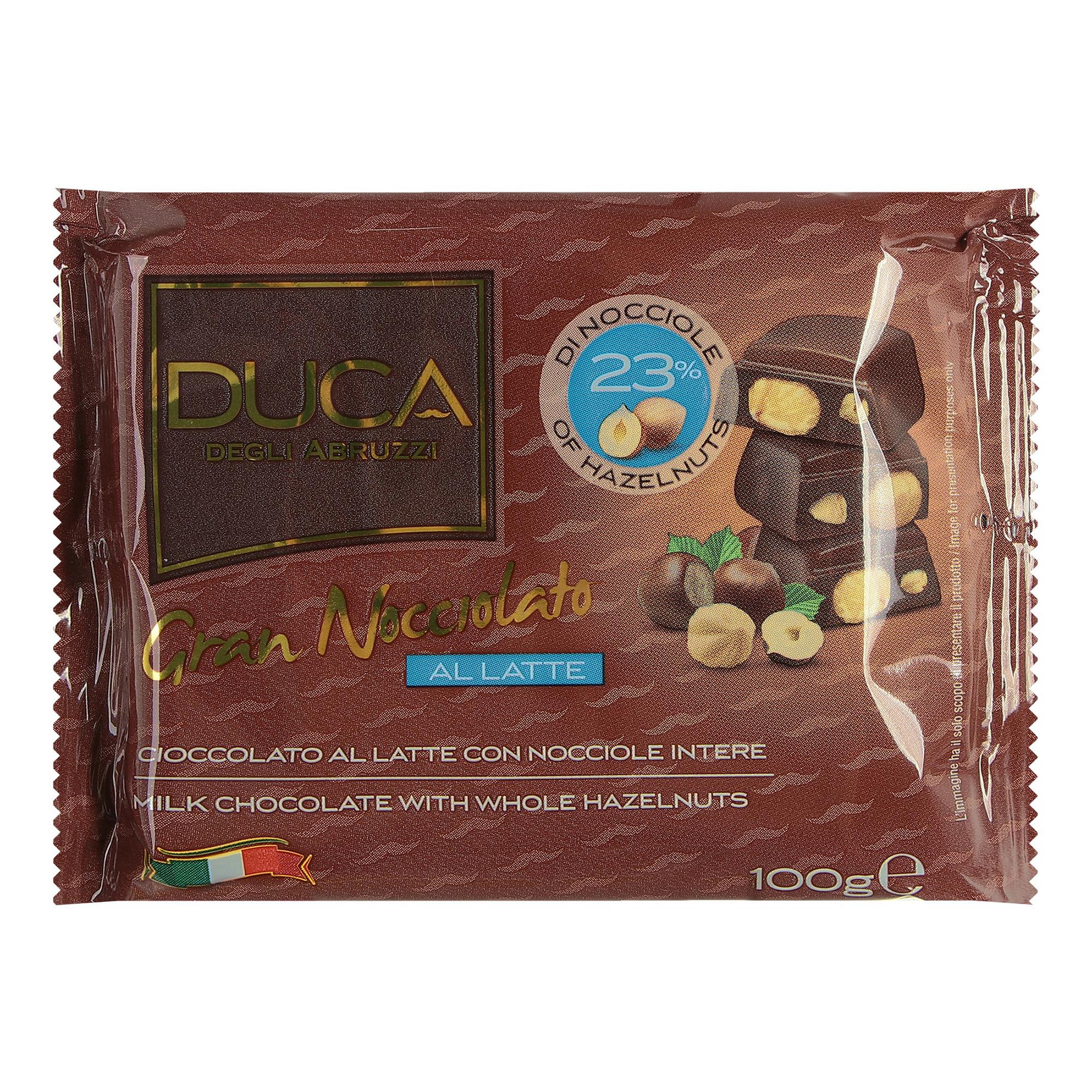 

Шоколад Cerealitalia Duca молочный с фундуком 100 г