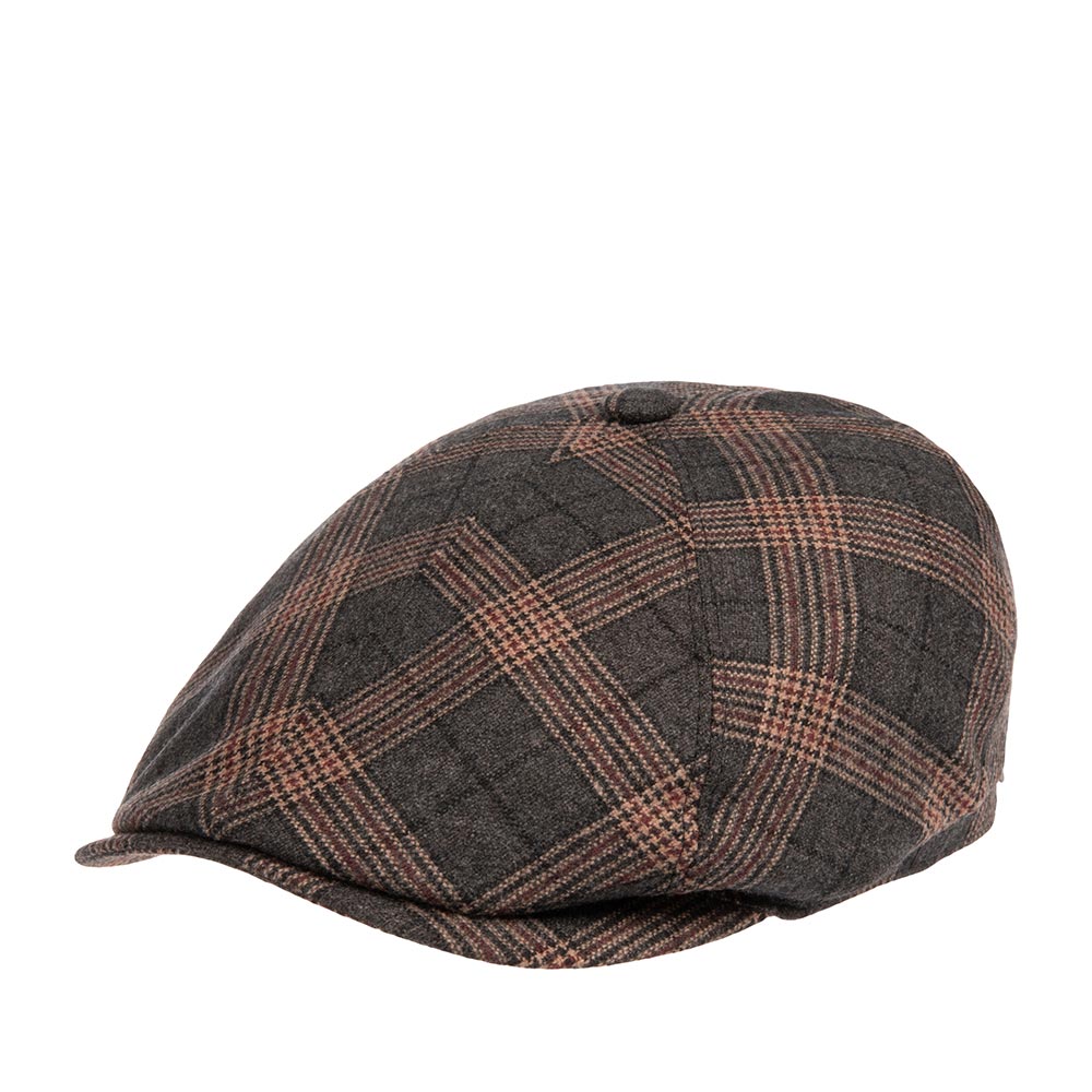 

Кепка шестиклинка унисекс Stetson 6640203 6-PANEL CAP WOOL CHECK серая/рыжая, р.55, Серый, 6640203 6-PANEL CAP WOOL CHECK