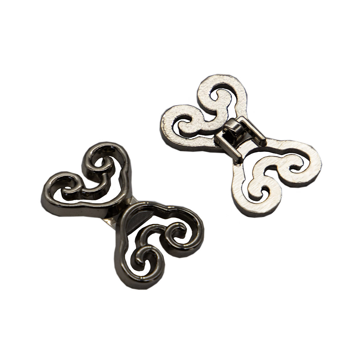 

DF-267 Крючок 2,4см*1,5см (Pewter (олово (черный никель), 6 шт, 612668