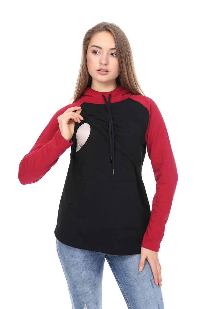 

Толстовка женская Luvmabelly 59053 красная S (доставка из-за рубежа), Красный, 59053
