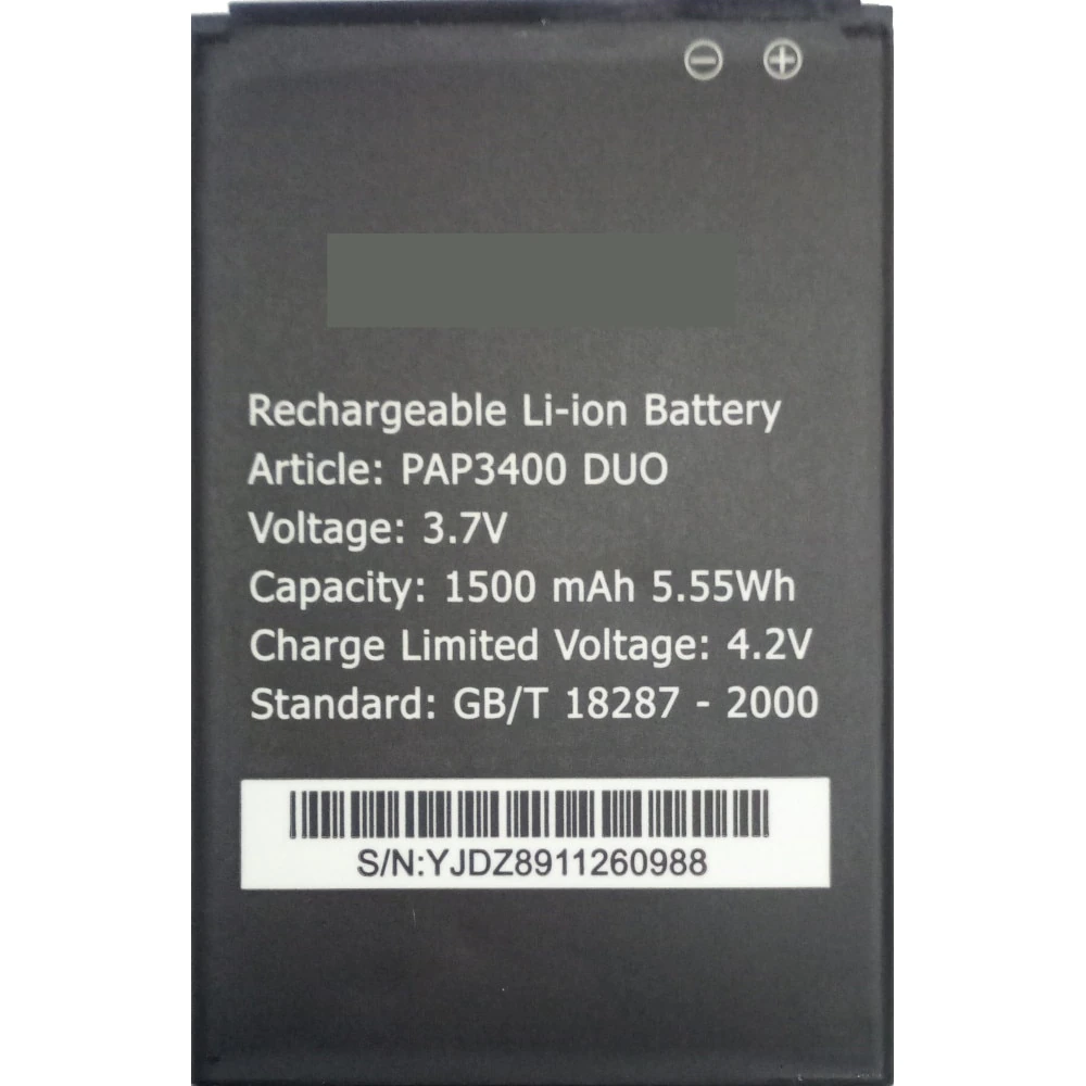 

Аккумуляторная батарея PAP3400DUO_BAT для Prestigio MultiPho, PAP3400DUO
