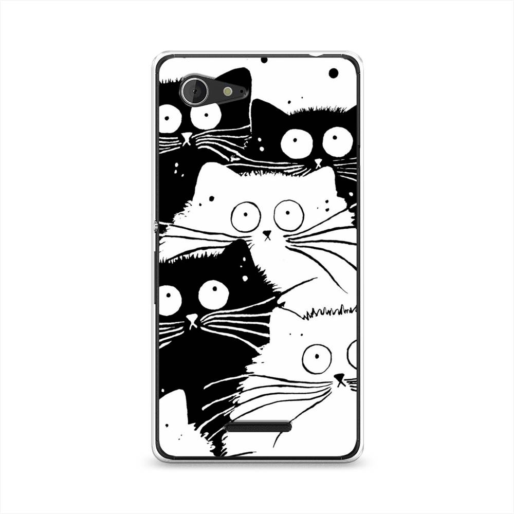 

Чехол Awog "Коты черно-белые" для Sony Xperia E3, 52750-2