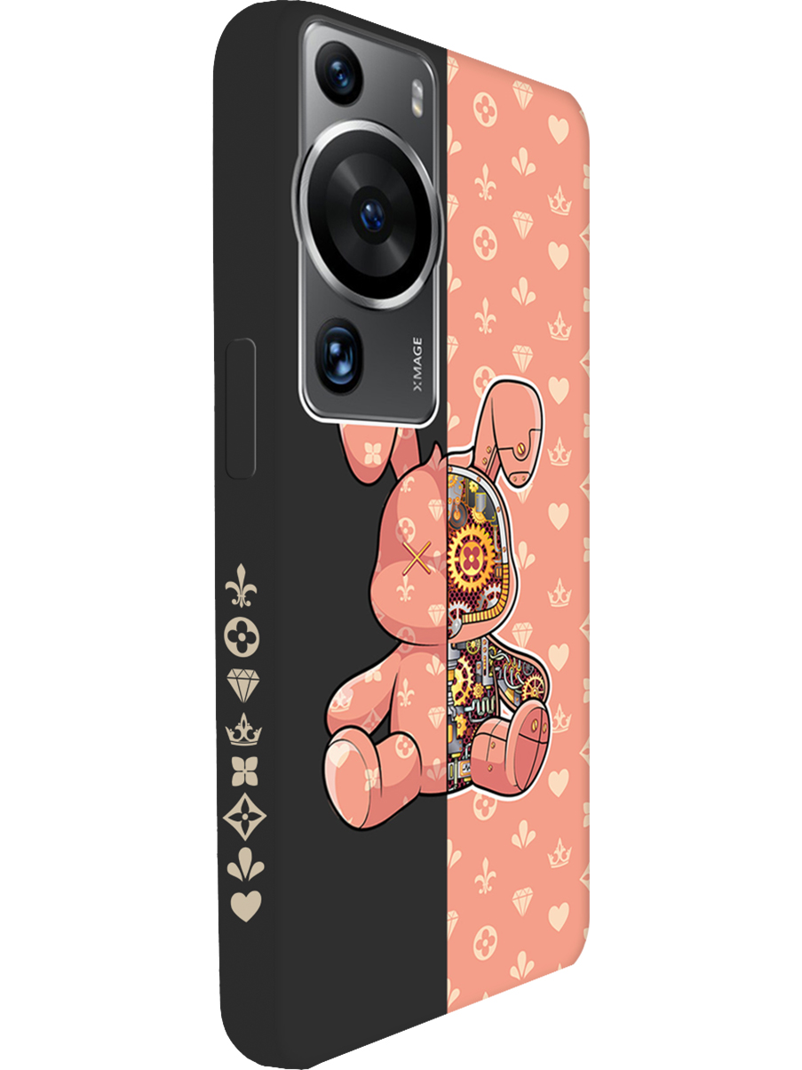 

Силиконовый чехол на Huawei P60 Pro с принтом "Персиковый Кролик" матовый черный, Бежевый;оранжевый;черный, 772620871