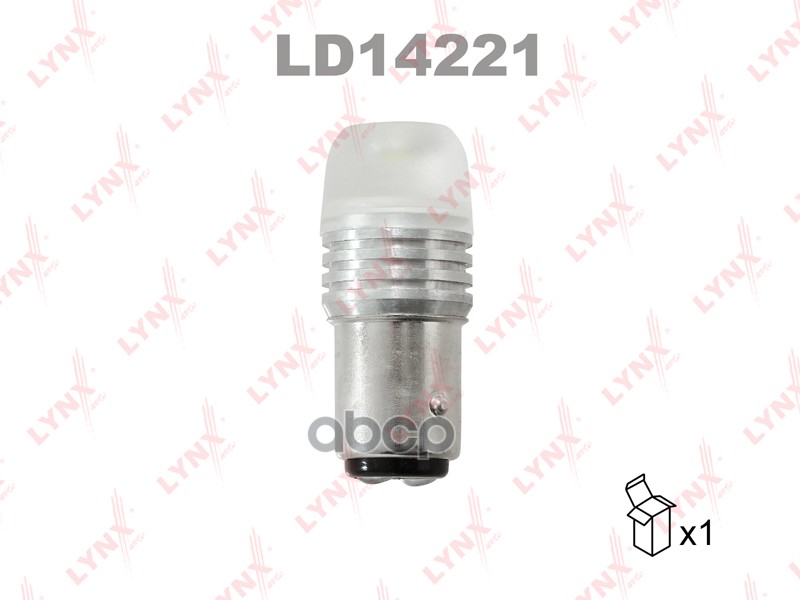 фото Лампа светодиодная led p21/5w s25 12v bay15d smdx1 12000k ld14221 nsii0023799959 lynxauto