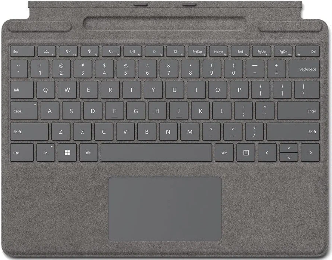 Клавиатура Microsoft Surface Pro Signature Alcantara (Platinum), английская раскладка