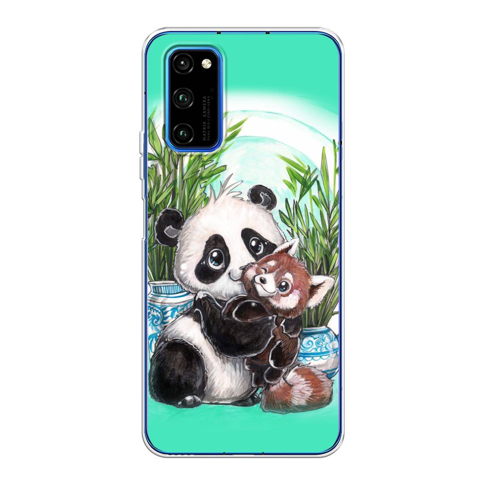 

Чехол Awog на Huawei Honor V30 Pro "Друзья зверята", Голубой;белый;черный, 611450-2