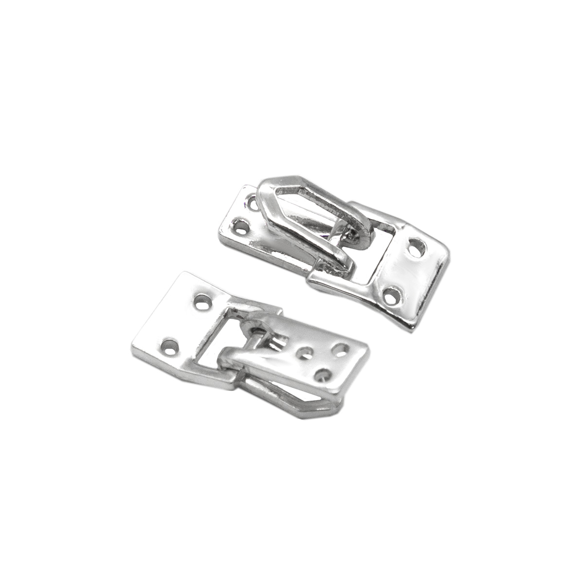 

DF-209 Крючок пришивной для одежды (застежка) 1,5*0,7см (nickel), 10шт, Серебристый, 498888