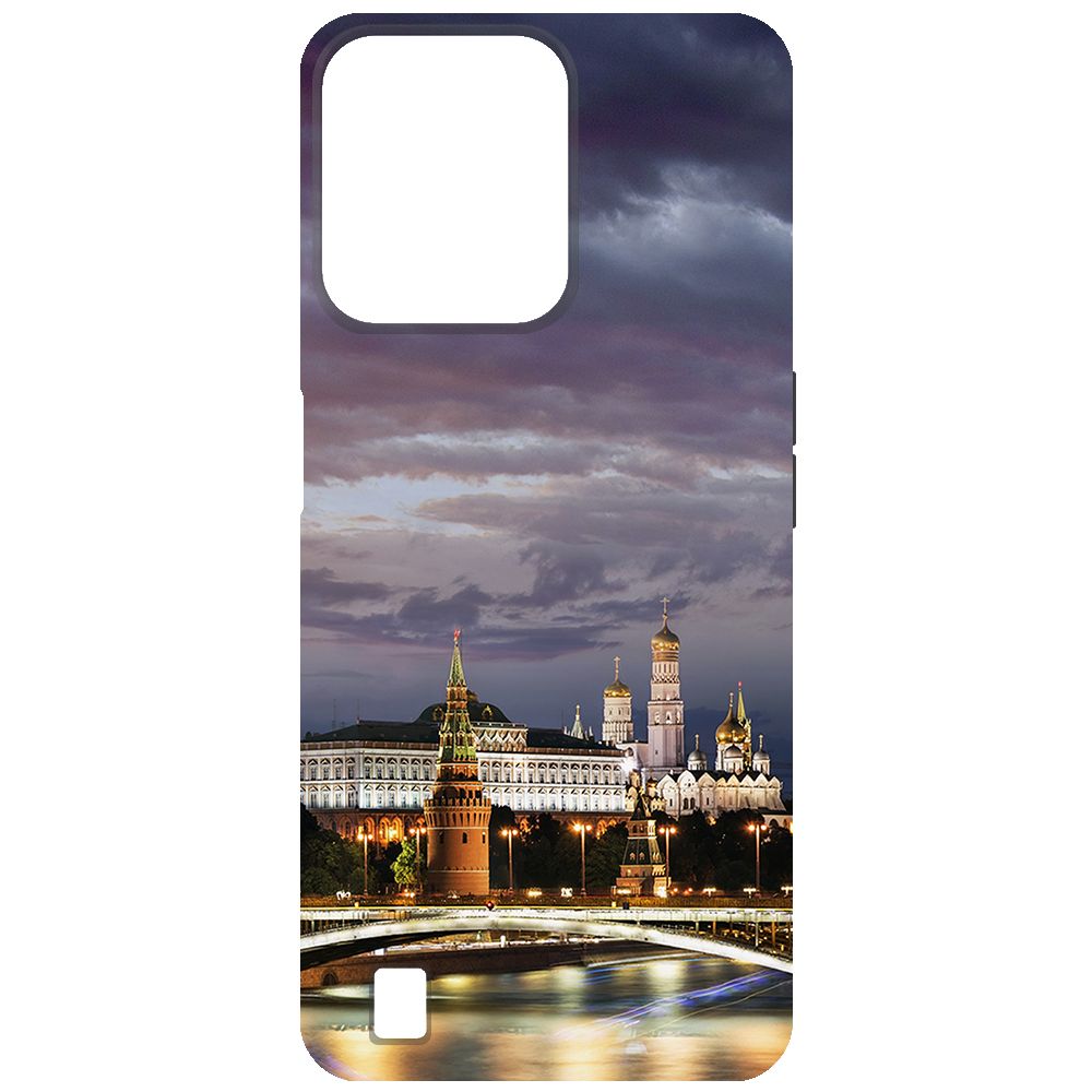 

Чехол-накладка Krutoff Soft Case Россия, Московский Кремль для Realme C31 черный