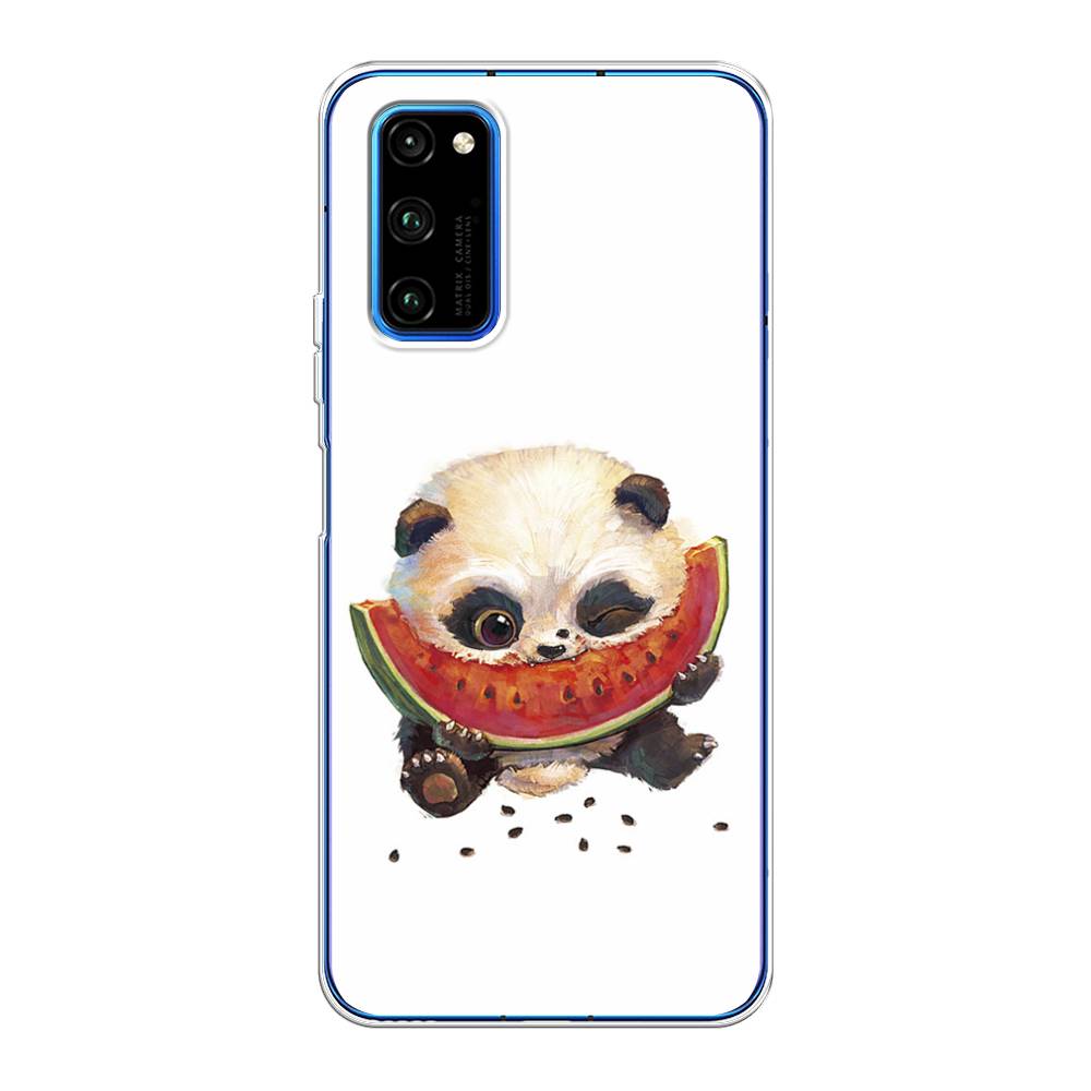 

Чехол Awog на Huawei Honor V30 Pro "Малыш панды с арбузом", Белый;красный, 611450-1