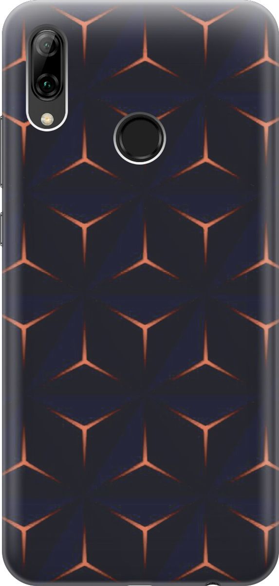 

Чехол на Honor 10 Lite/Huawei P Smart (2019) "Темные пирамиды", Оранжевый;черный, 3408
