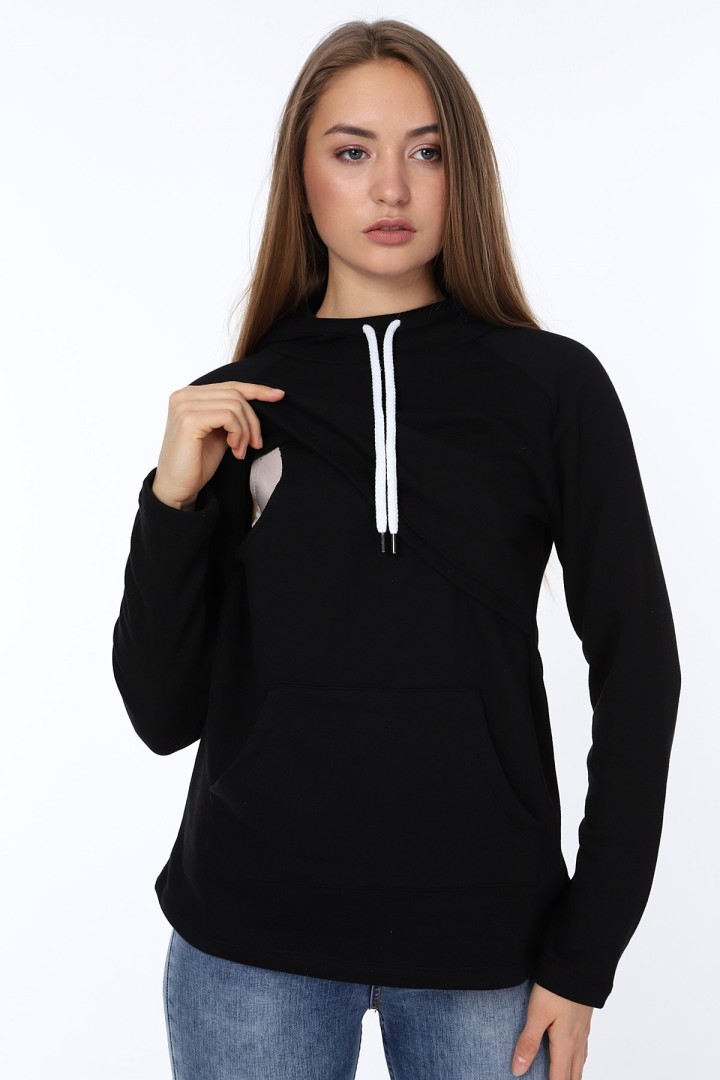 

Толстовка женская Luvmabelly 59048 черная S (доставка из-за рубежа), 59048