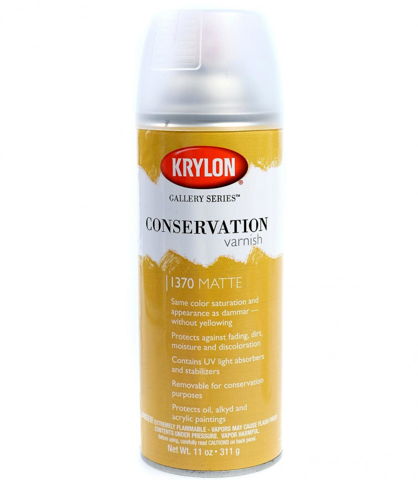 Лак аэрозольный Krylon Conservation 1370 матовый