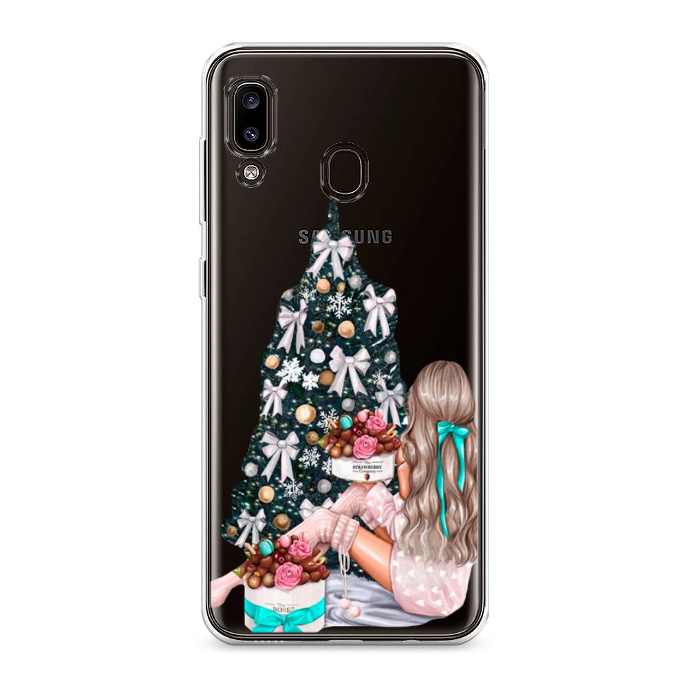 

Чехол на Samsung Galaxy A30 "New Year", Зеленый;бежевый;голубой, 27550-5