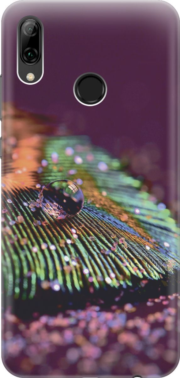 

Чехол на Honor 10 Lite/Huawei P Smart (2019) "Капля на пере", Зеленый;фиолетовый, 3408