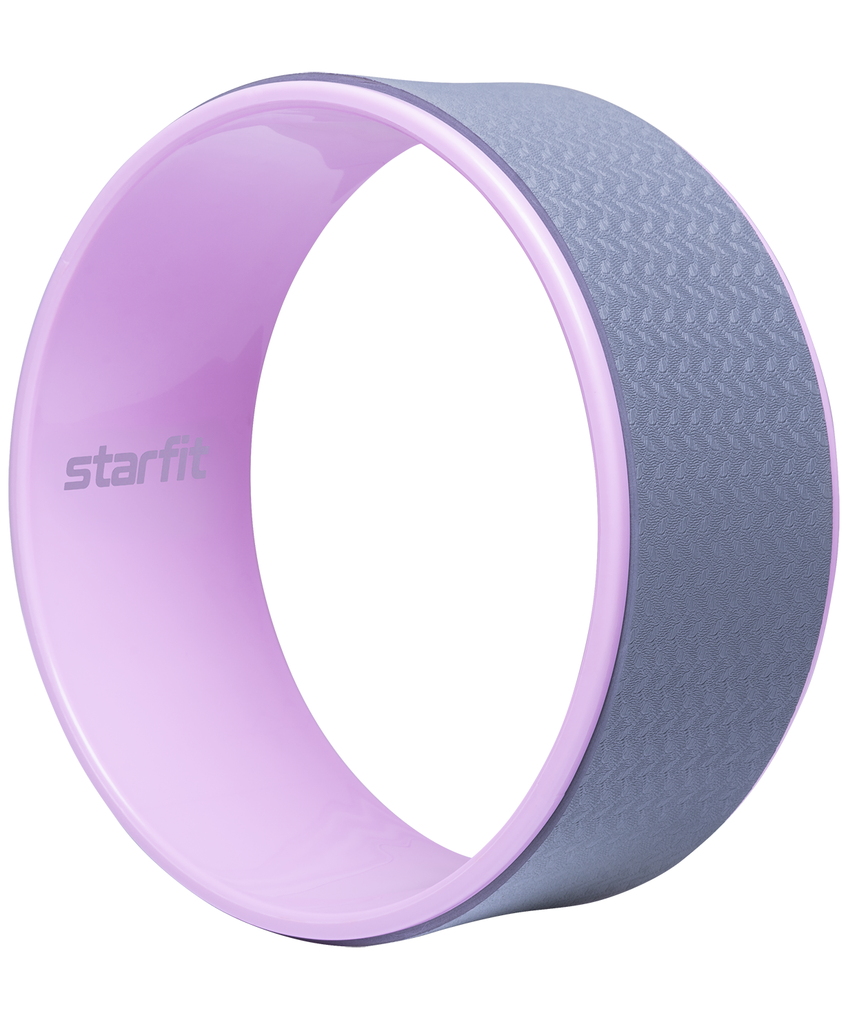 Колесо для йоги STARFIT Core YW-101 32 см, розовый пастель/серый