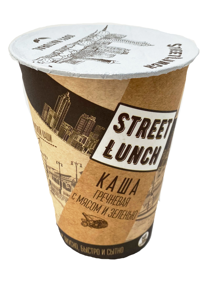 

Каша Street lunch гречневая с мясом и зеленью быстрого приготовления 40 г