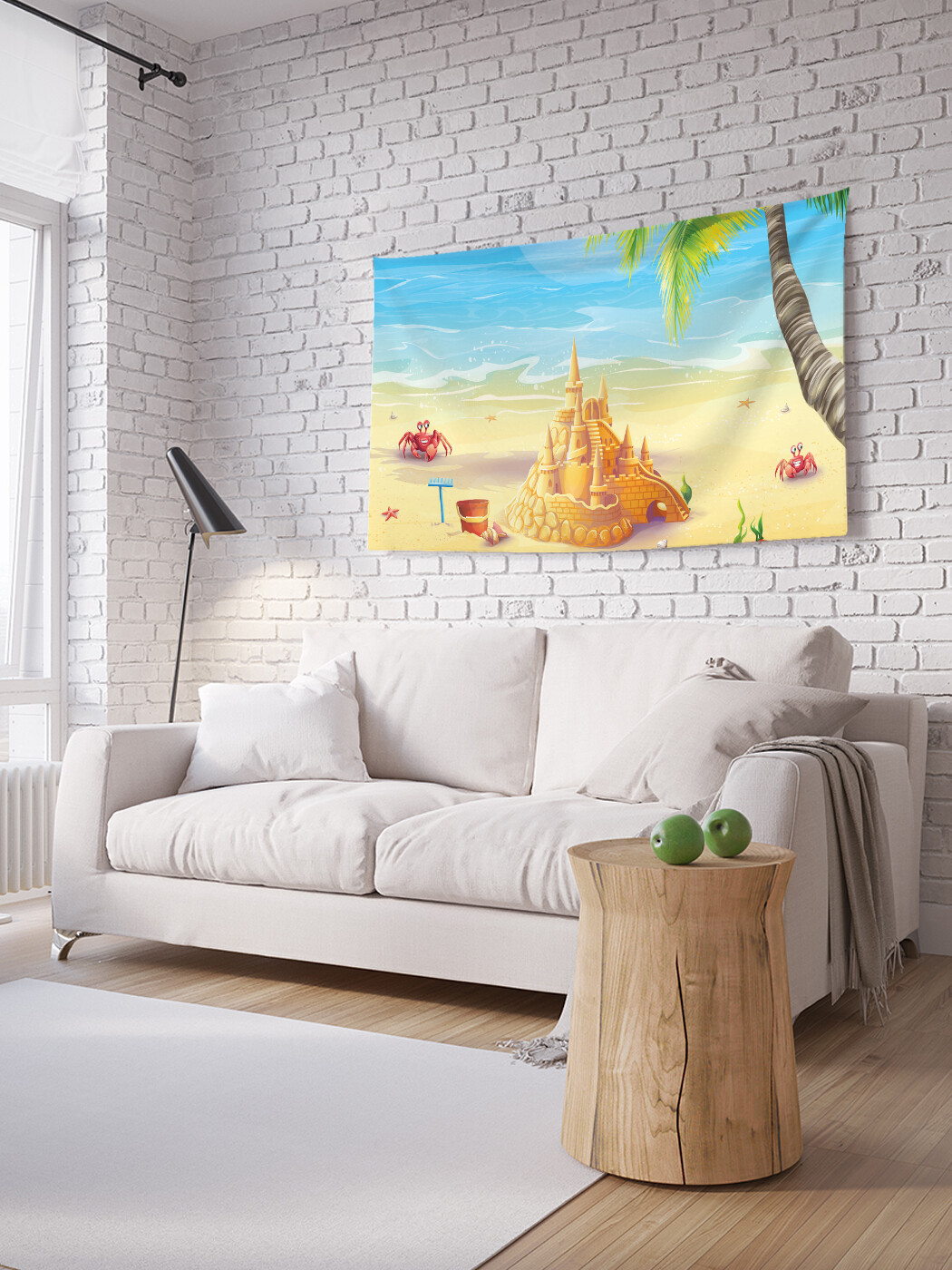 

Горизонтальное фотопанно JoyArty Песчаный замок, из ткани, 100х150 см