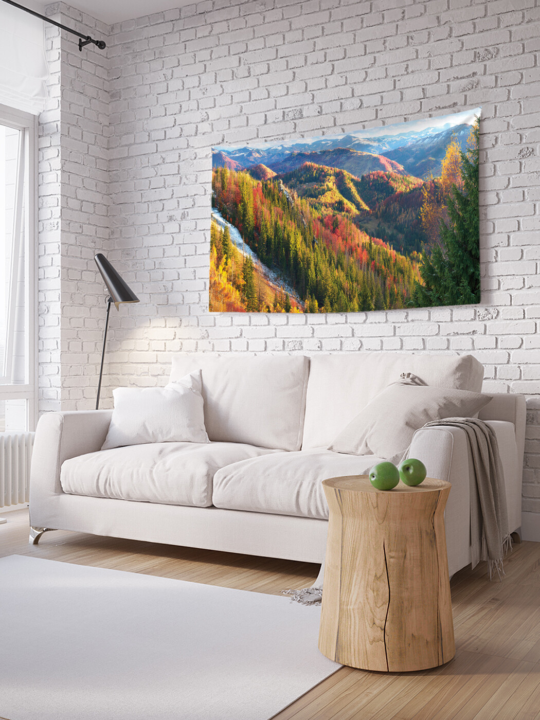 

Горизонтальное фотопанно JoyArty Пейзаж в горах, из ткани, 100х150 см