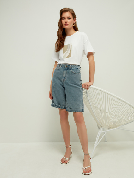 

Футболка женская ZARINA 2265553465 белая 2XS, 2265553465