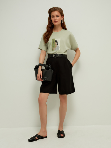 

Футболка женская ZARINA 2265536426 зеленая XL, 2265536426