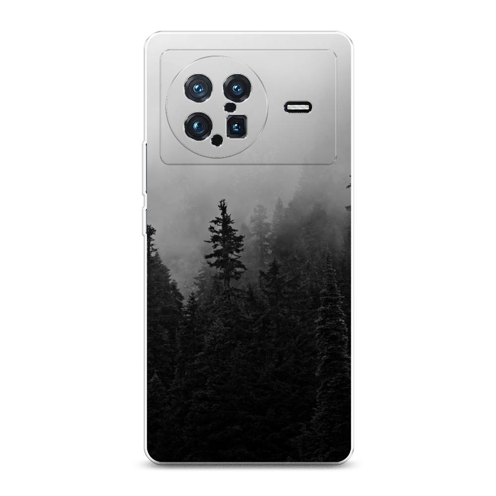 

Чехол на Vivo X Note "Туманный лес", Серый;черный, 266950-2