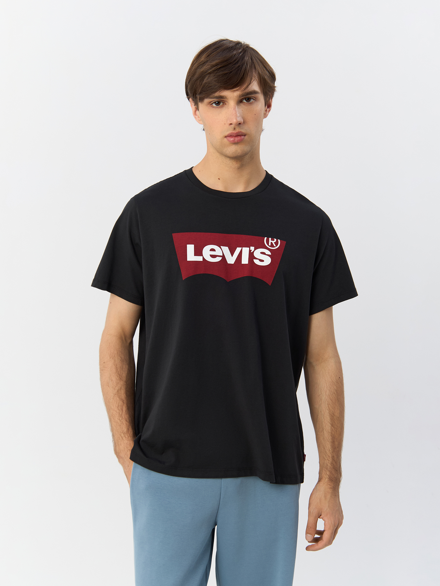 

Футболка мужская Levi's 17783-0137 черная XS, Черный, Graphic Setin Neck Tee