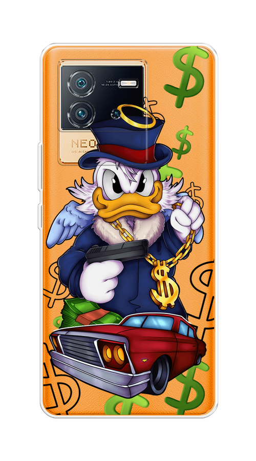 

Чехол на Vivo iQOO Neo6 "Scrooge McDuck with a Gold Chain", Красный;синий;белый, 266850-6