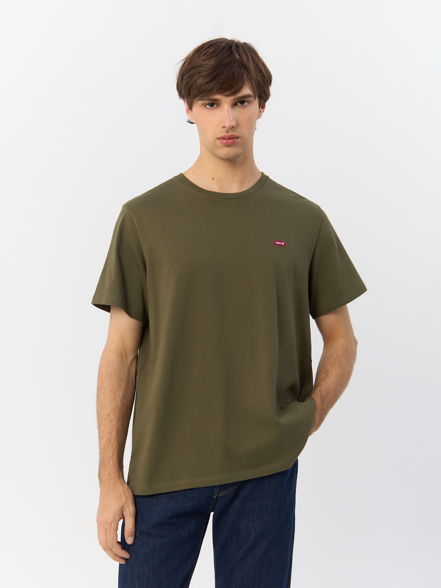 

Футболка мужская Levi's Original Housemark Tee 56605-0021 хаки M, Original Housemark Tee