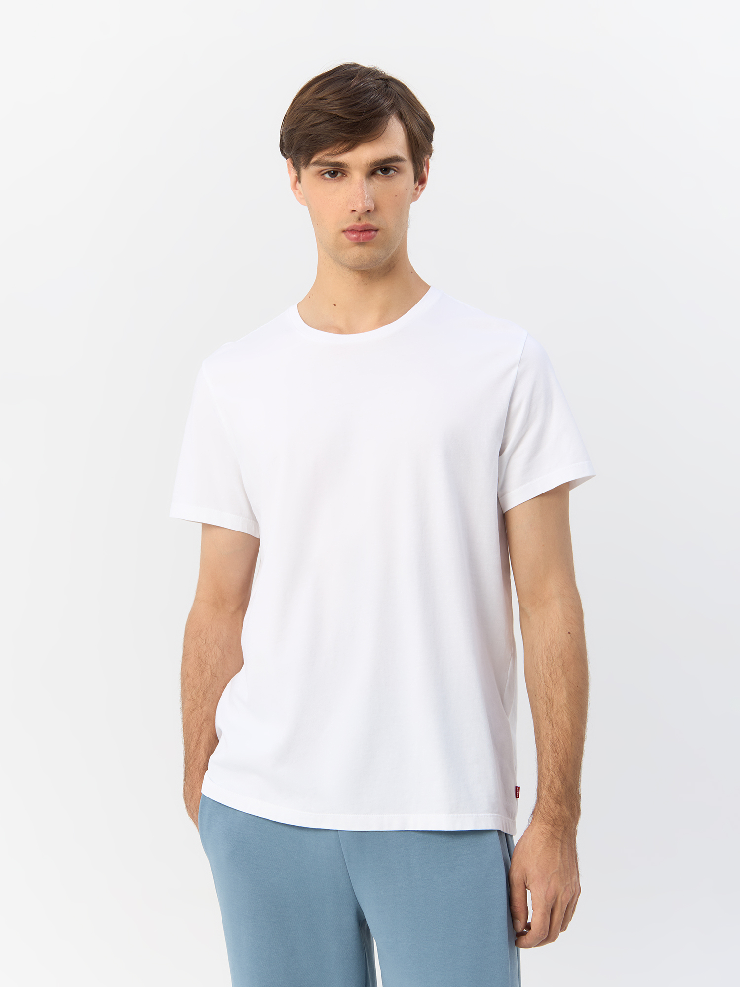 Футболка мужская Levi's Slim Fit Crewneck T-shirts 79541-0000 белая 2XL белый