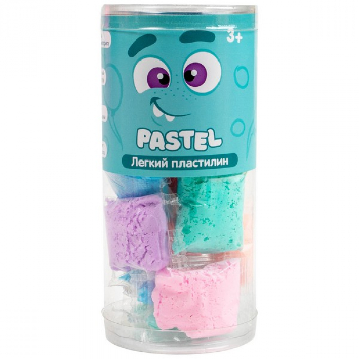 Легкий пластилин Crazy Clay, набор Pastel mini, (18 штук в уп) C207Y