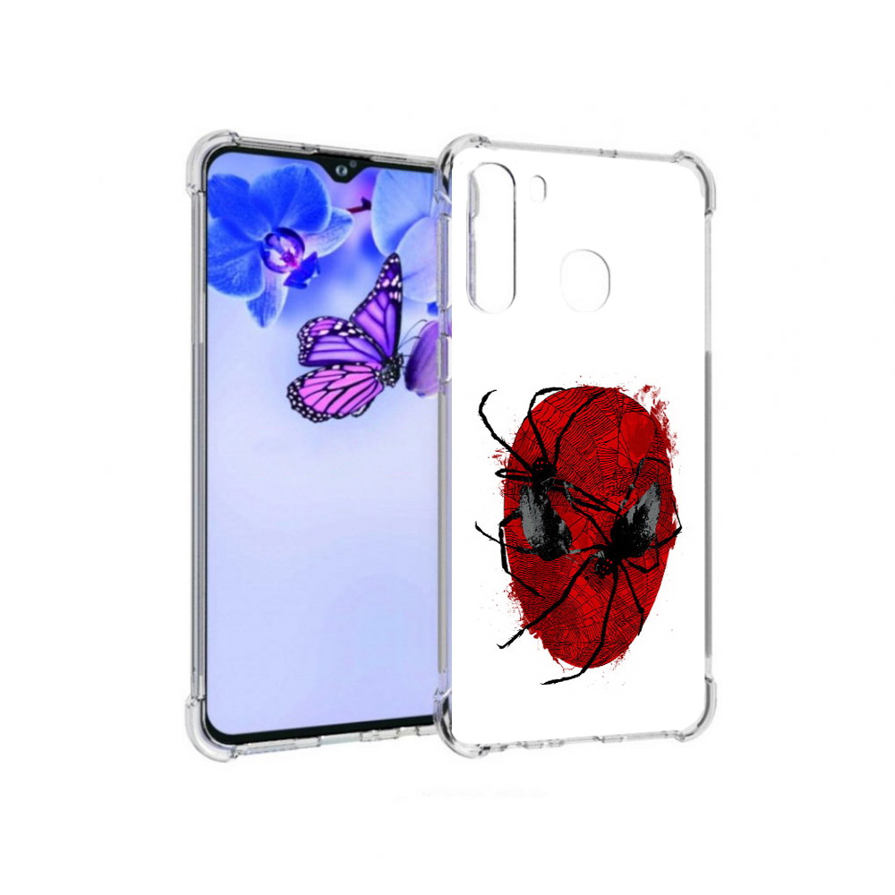 

Чехол MyPads Tocco для Samsung Galaxy A21 человек паук (PT226904.547.673), Прозрачный, Tocco