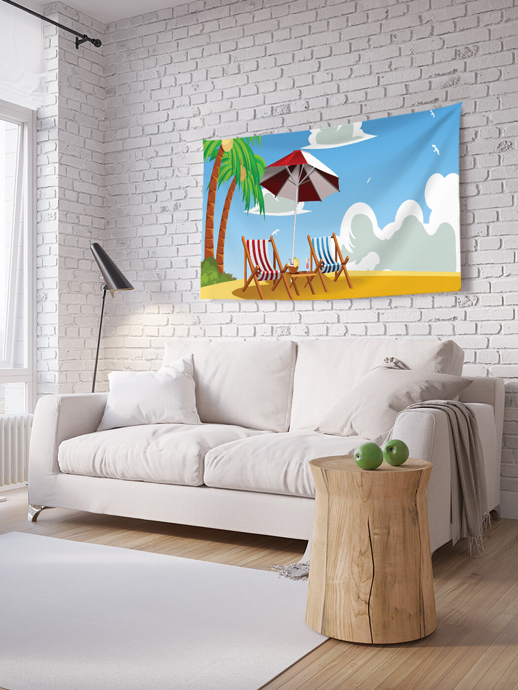 

Горизонтальное фотопанно JoyArty Море романтики, из ткани, 100х150 см