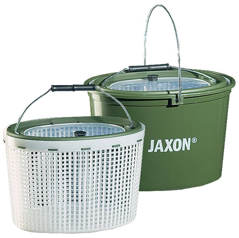 

Кан рыболовный овальный Jaxon RH-165 30*22*22 см / 6 литров, Зеленый