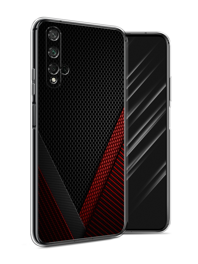 

Чехол Awog на Honor 20 "Красный карбон", Черный;красный, 69550-3