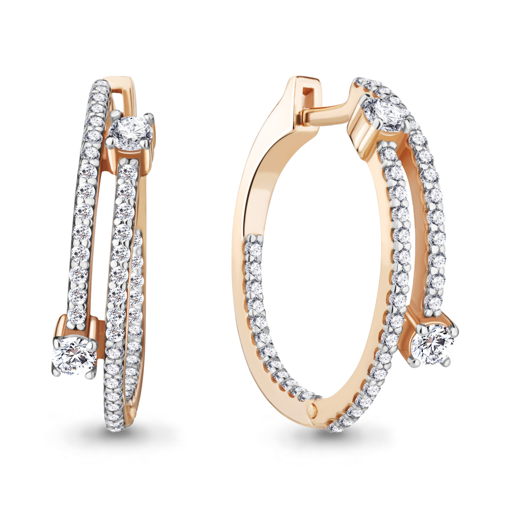 

Серьги из серебра с фианитом Aquamarine Aquamarine 49473А_925_з, 49473А_925_з