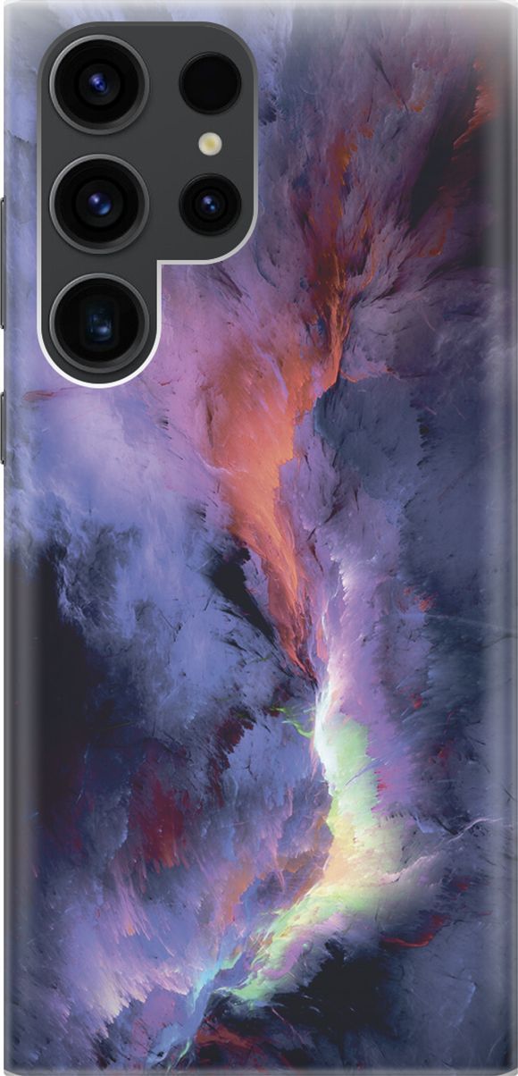 

Чехол на Samsung Galaxy S23 Ultra "Гром и молния", Фиолетовый;черный, 158342