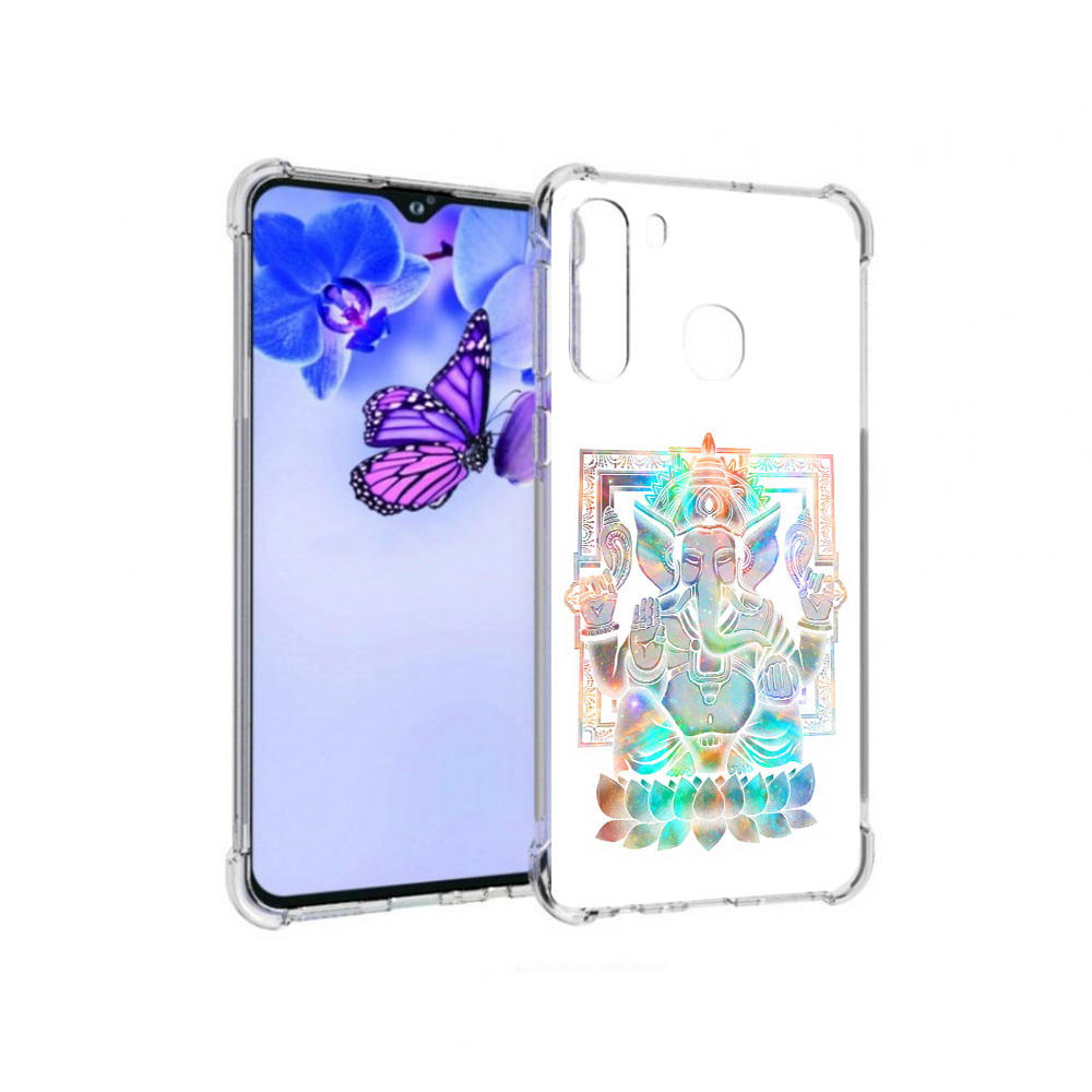 

Чехол MyPads Tocco для Samsung Galaxy A21 умный слон (PT226904.547.654), Прозрачный, Tocco