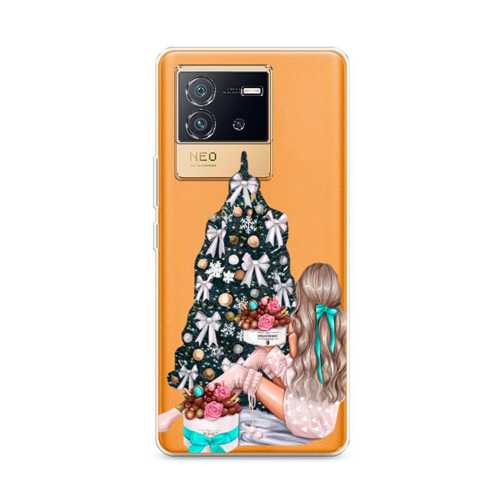 

Чехол на Vivo iQOO Neo6 "New Year", Зеленый;бежевый;голубой, 266850-5