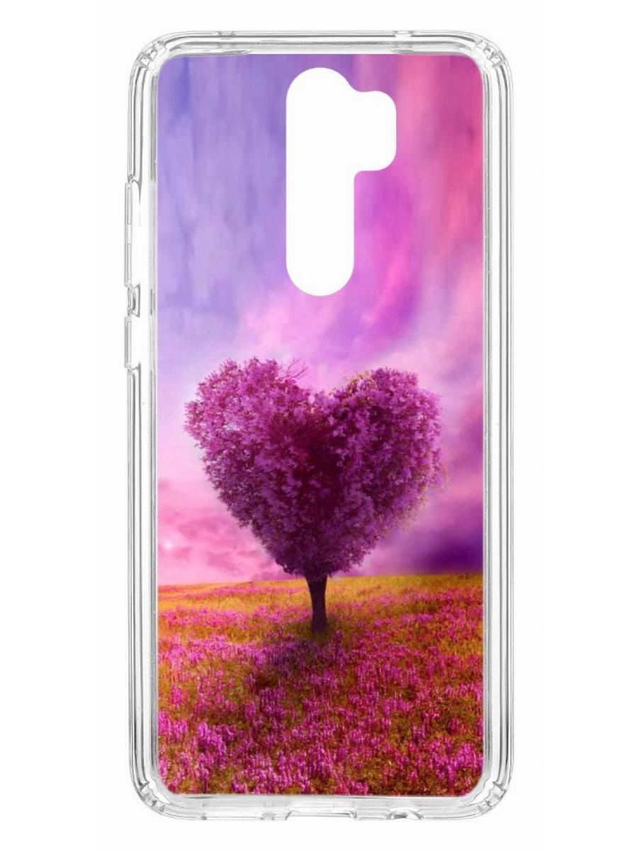 фото Чехол на xiaomi redmi note 8 pro kruche print pink heart кruче