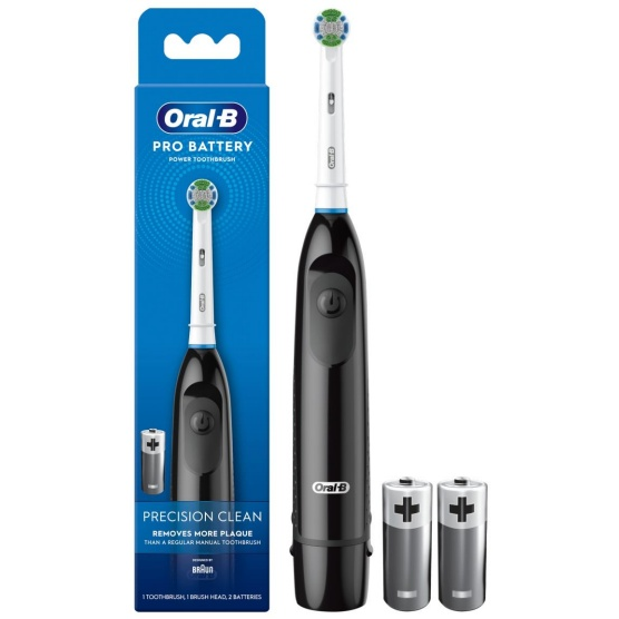 Электрическая зубная щетка Oral-B Precision Clean Pro Battery черная электрическая зубная щетка oral b pro 750 design edition белая черная