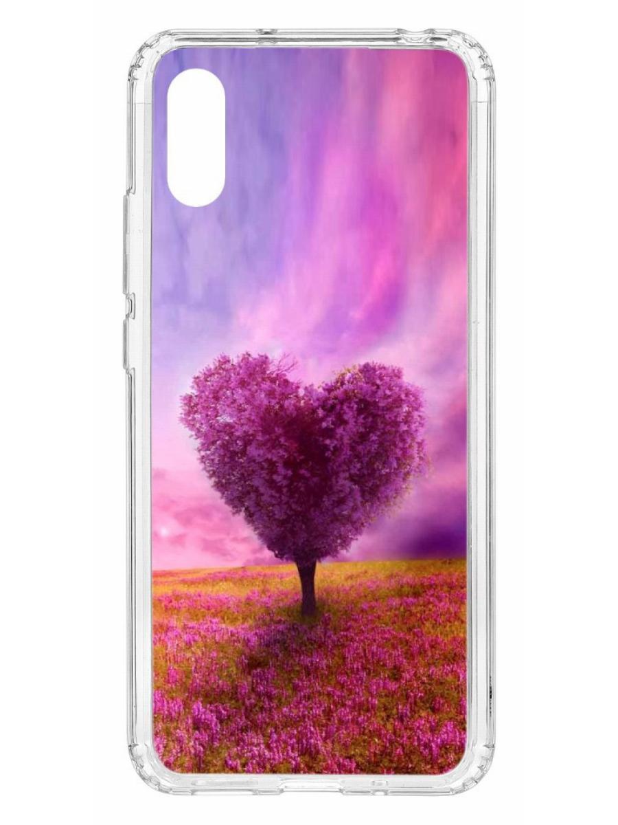 Чехол на Xiaomi Redmi 9A Kruche Print Pink heart