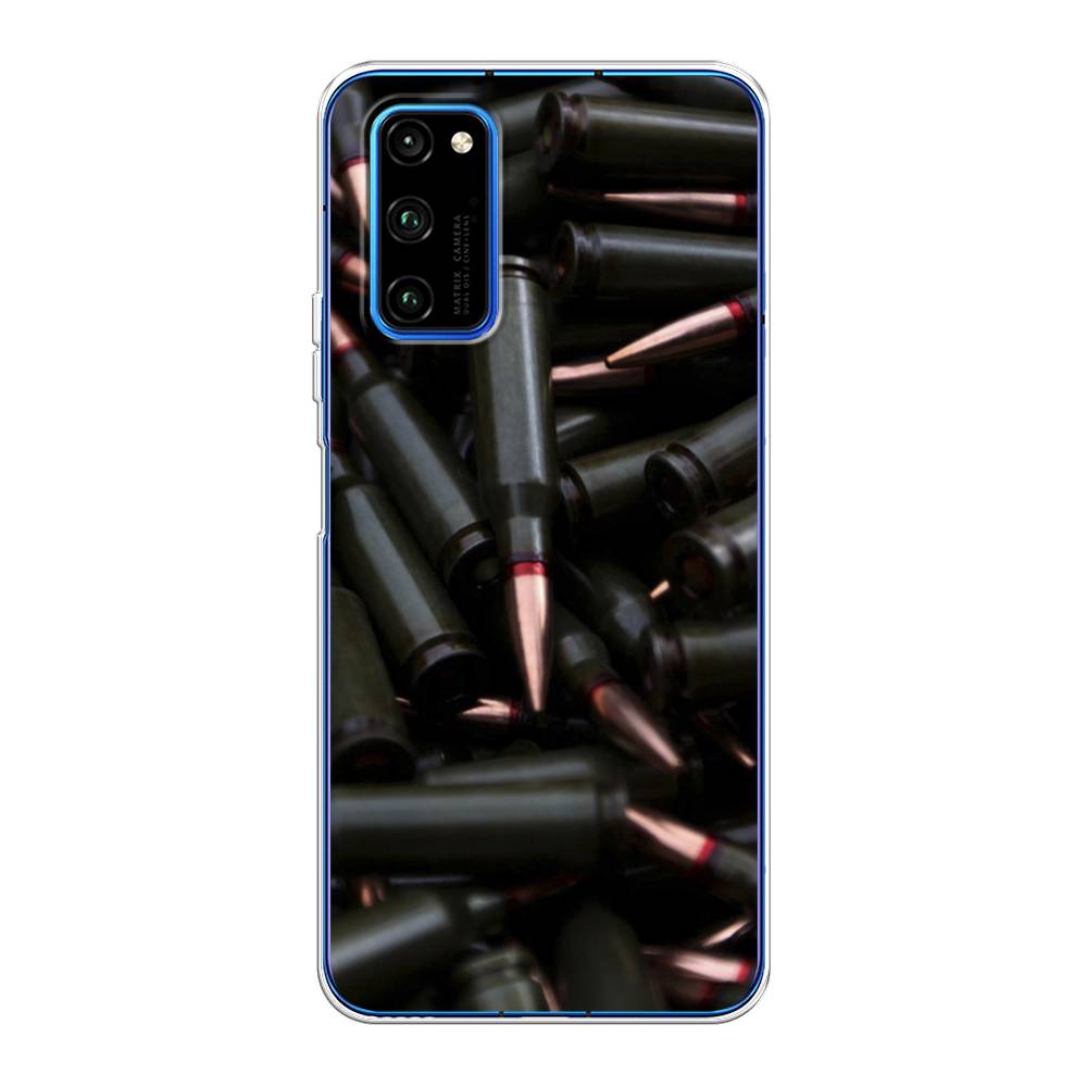 

Чехол Awog на Huawei Honor V30 Pro "Пули черные", Черный, 611450-5