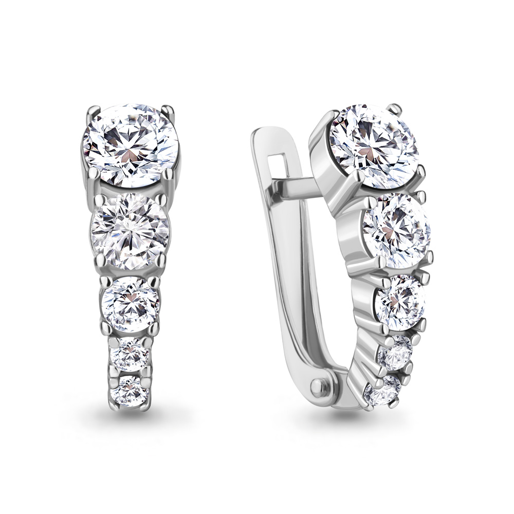 

Серьги из серебра с фианитом Aquamarine Aquamarine 49460_925_р, 49460_925_р