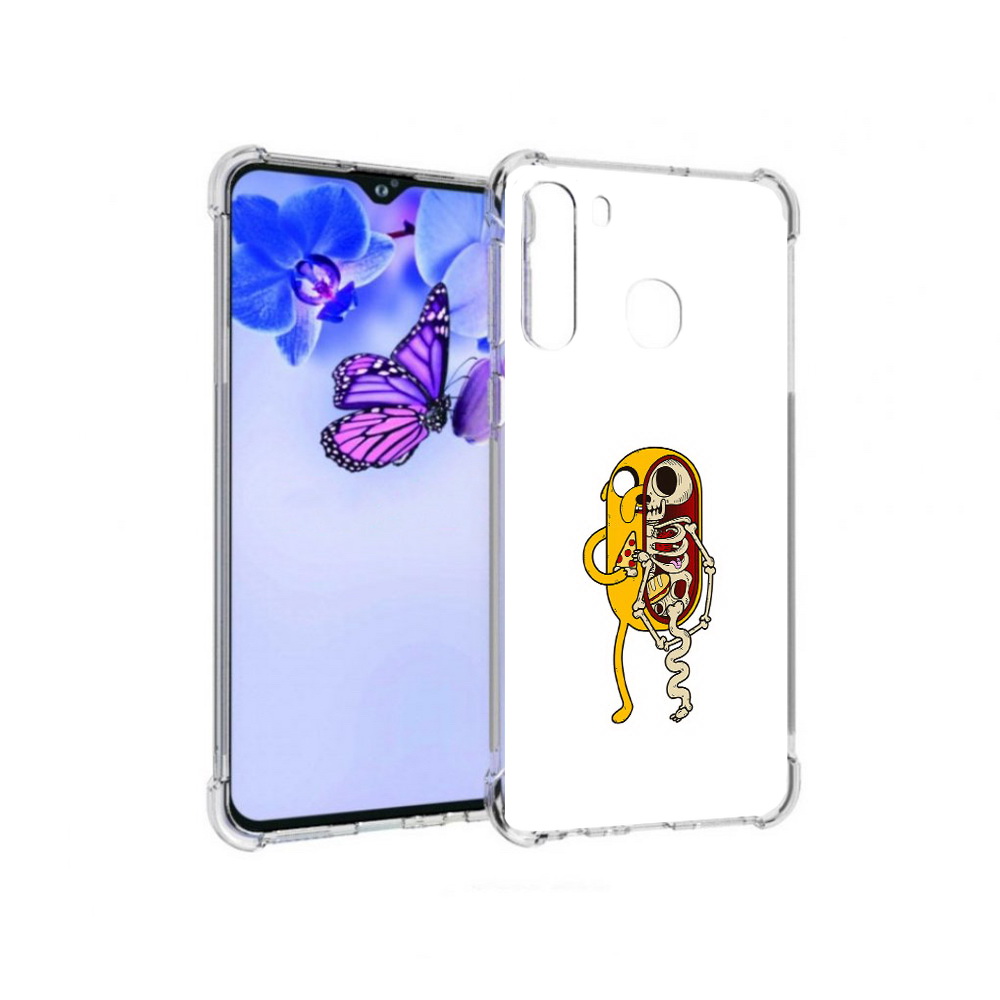Чехол MyPads Tocco для Samsung Galaxy A21 Джейк скелет (PT226904.547.64)
