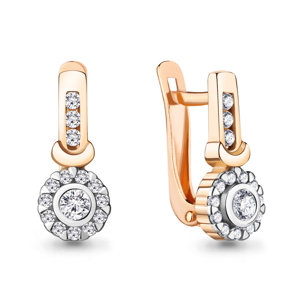 

Серьги из серебра с фианитом Aquamarine Aquamarine 49456А_925_з, 49456А_925_з